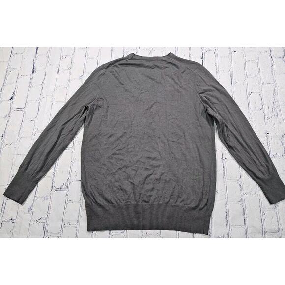 Banana Republic Silk Blend Sweater Long Sleeve Gray MENS SIZE XL - Picture 8 of 10